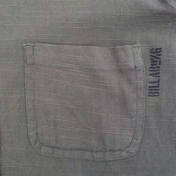 Billabong J502PMIL ARMY GRN Button Down - Picture 7 of 12